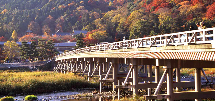 京都　岚山渡月桥