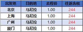 【大促预告】周年庆宿务1P免燃油