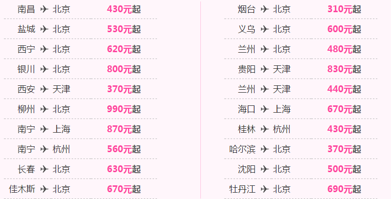 【国航特惠日开始】成/北/上/广/温州等全航点国际机票往返加税780元GO!