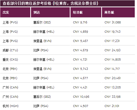 【卡航】玩转暑期国内往返欧美多地含税4K1起！