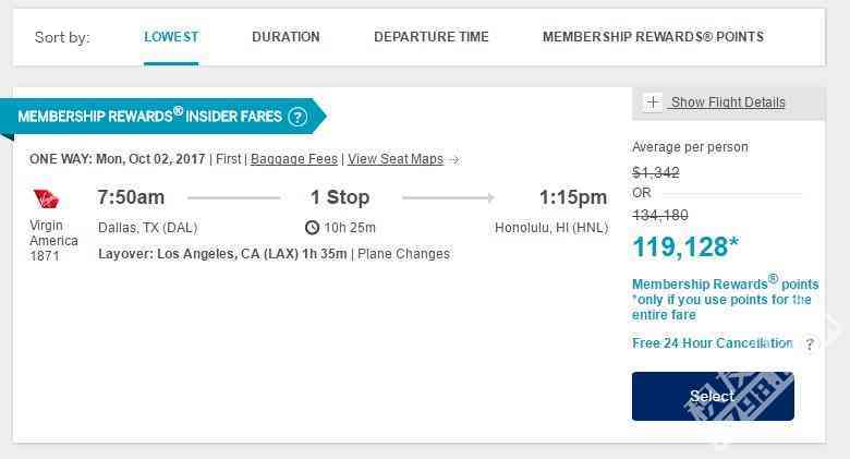 AMEX：结合Insider Fare，将运通MR积分价值提高到2美分以上