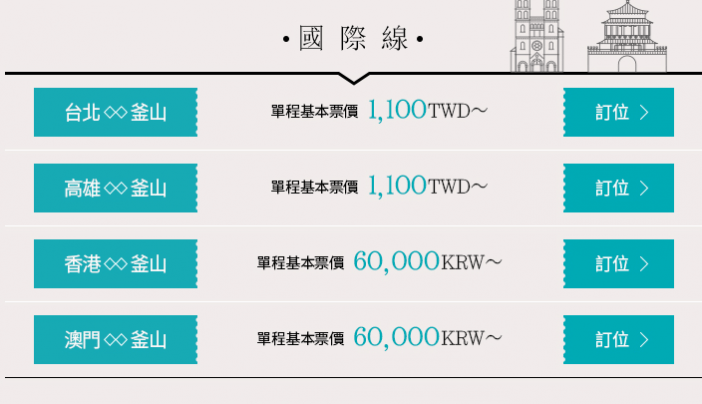 【釜山航空】香港/澳门往返釜山含税926元起！ 9月出行