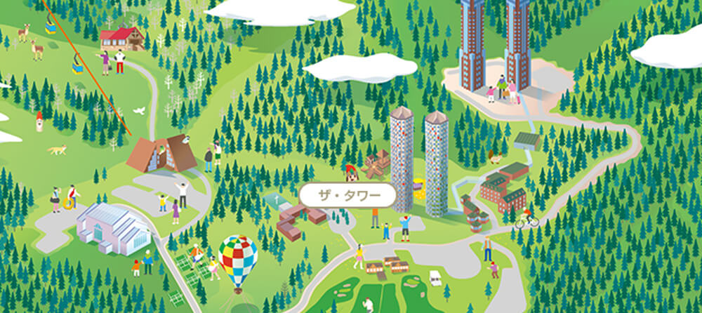 ▲渡假村佔地之大要坐村內巴士接駁,但大部份地方都有通道貫穿