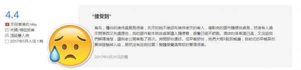 入住旅客分享入住时职员未有好好接待,觉得酒店管理系统不够完善。(agoda.com)