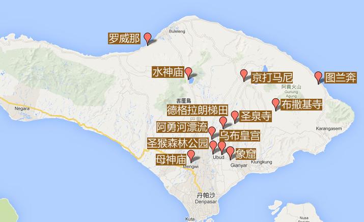 乌布地图