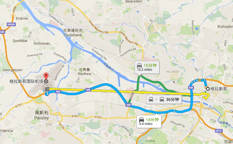 格拉斯哥,格拉斯哥地图高清