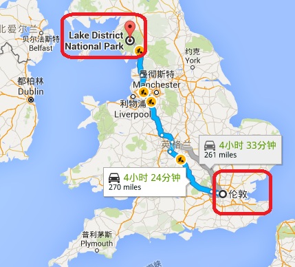 英国湖区公家公园,从伦敦到英国湖区旅游,英国湖区交通
