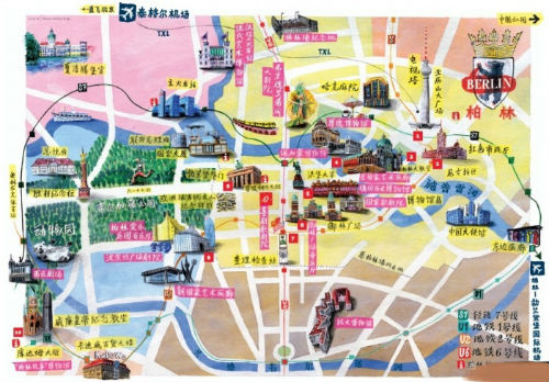 柏林,德国首都柏林地图,德国柏林旅游